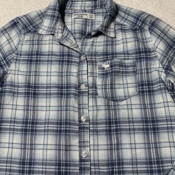 Abercrombie Kids Girls Flannel Button-Up, EUC, Size 9/10 - Picture 3 of 10